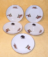 Bavaria small plate with wild animals 5 pcs