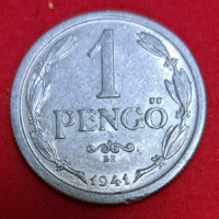 1943. Hungary 1 pengő, rare (983)