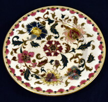 1880 Zsolnay family seal porcelain plate with Persian pattern