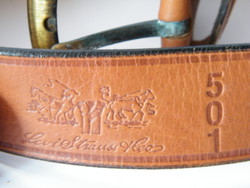 Vintage levis 501 leather belt