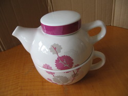 Single tea cup and jug set