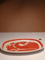 PORCELÁN KÍNÁLÓ PÁVA MINTÁVAL-JELZETT