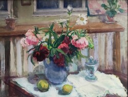 Farkas Eszter (1900 - 1983) Virágcsendélet