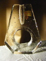 Op-art ice glass monofilament solifleur vase