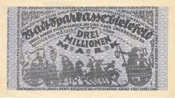 3 million marks 11.08.1923. An undeveloped Germany