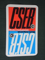 Card calendar, state insurance company, cséb, 1974, (5)
