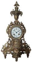 Antik francia barokk réz/bronz asztali - kandalló óra - 50 cm magas