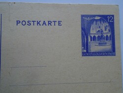 D200542 Németország Lengyelország Poland, Díjjegyes levelezőlap 1942  Generalgouvernment Stationery