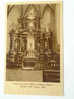 D200564 Képeslap - Szeged -alsóvárosi Mátyás templom és Ferences rendház 1920-30's