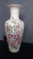 Zsolnay flower vase 27.8 cm, opening 9.5 cm, hand-painted, 792 gr.