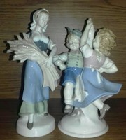 2DB RITKA CARL SCHEIDIG GRAFENTHAL PORCELÁN FIGURA- VITRIN ÁLLAPOTÚ, JELZETT