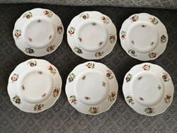 Brilliant Herend mhg patterned small plates, set of 6