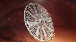 Crystal cake plate (28cm), 70s