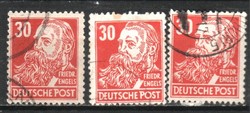 Soviet zone 0055 (German edition) 222 a,b,c 17.50 EUR