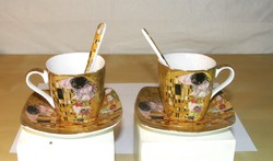 Coffee set - 2 pcs. Gustav Klimt collection