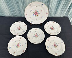 5 Personal Herend Nanking pattern cake set 6 pcs