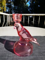 Bird-Shaped Glass Candle Holder
