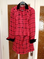 Red - black women's casual rayon dress approx. 42 - perfect for festive occasions!!!