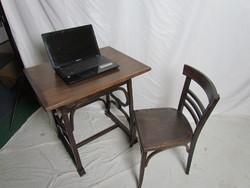Antik Thonet asztal + szék (restaurált)