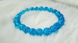 Navy blue glass bracelet