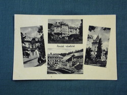 Postcard, parade, parade bath, view, sanatorium, hospital, restaurant, park, mosaics, details