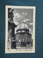 Képeslap, Pécs, Széchenyi tér, Dzsámi török templom látkép részlet