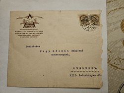 1940 headed letter Budapest