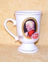 Mozart porcelain mug with foot