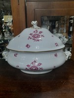 Herend 12-person nanking bouquet pink large soup bowl. 5 liters.