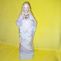 Jesus, old porcelain figure, statue, religious object.