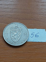 Norway 5 kroner 1976 v.King Olav, copper-nickel 56.