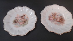 A pair of beautiful old putt porcelain plates
