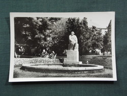 Képeslap, Kaposvár Rippl Rónai  szobor, park részlet