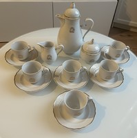 Hollóházi Douwe Egberts kávéskészlet 6 személyre