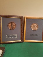 2 existing Franciscan bronze plaques