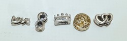 3 silver pandora charms (for reflection bracelet)