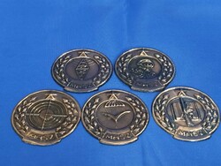 Mhsz Hungarian National Defense Association commemorative thalers plaques made of copper