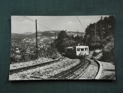 Postcard, Budapest Freedom Hill, cog railway