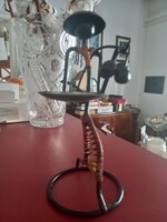 Retro midcentury vintage metal candle holders