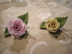 Herend porcelain roses 2 pcs