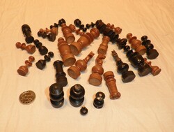 Old chess pieces.