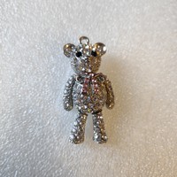 New crystal bear metal pendant