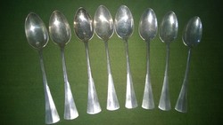 8 silver teaspoons, with noble coat of arms, insignia, per piece or as a set