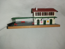HO modell vasút állomás