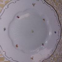 Zsolnay virágos lapos tányér