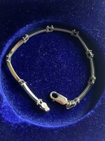 Silver bracelet marked 1970s Italy