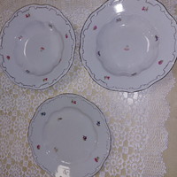 Zsolnay, beautiful plates with small flowers