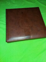 Bonbon box of a Belgian bolci chocolate factory with imitation leather cover 21 x 21 cm according to the pictures