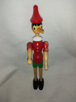 Hand-painted retro wooden Pinocchio with movable limbs