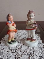 Porcelain and ceramic little girls in pairs